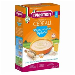 Plasmon
Crema di Cereali
riso, mais e tapioca
4 mesi+
senza glutine
Confezione da 230 g