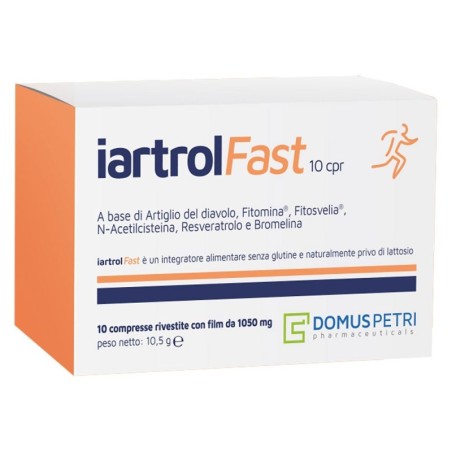 Iartrol Fast
senza glutine
scatola da 10 compresse