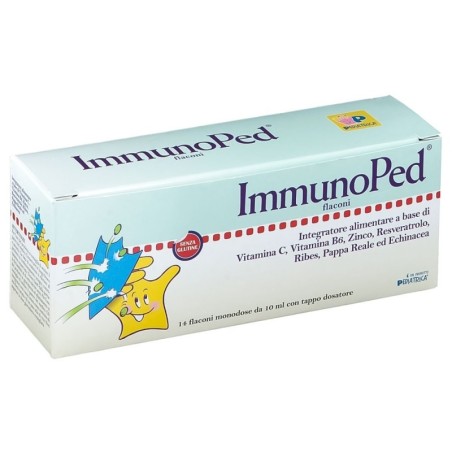 ImmunoPed
confezione 14 flaconcini monodose da 10 ml con tappo dosatore