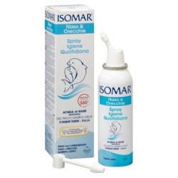 Isomar
naso e orecchie
igiene quotidiana
acqua di mare isotonica
bambini e adulti
flacone spray da 100 ml