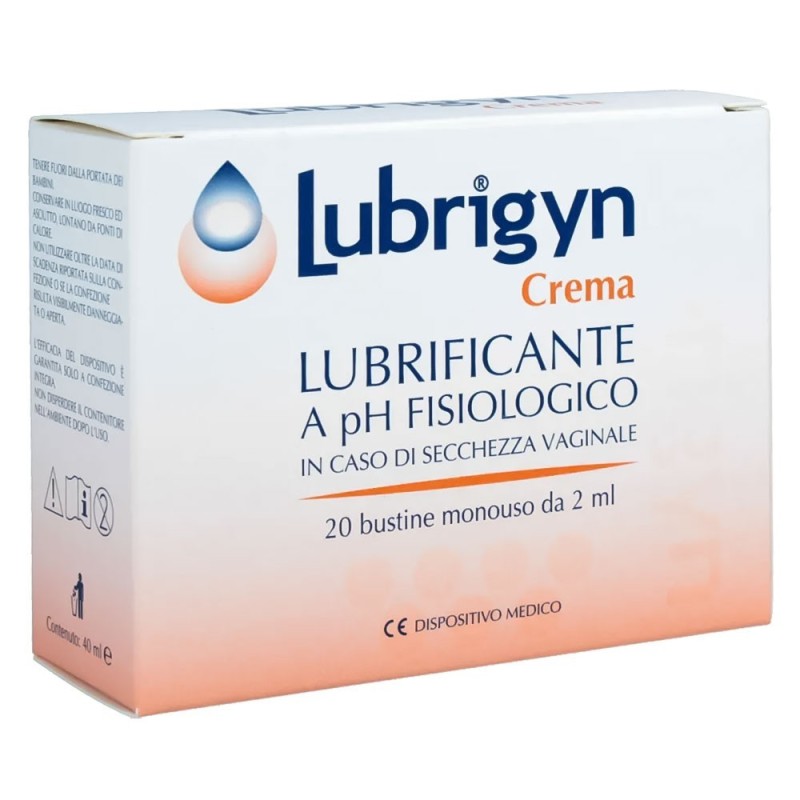 Lubrigyn
crema lubrificante vaginale
a pH fisiologico
in caso di secchezza vaginale