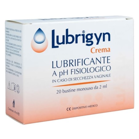 Lubrigyn
crema lubrificante vaginale
a pH fisiologico
in caso di secchezza vaginale