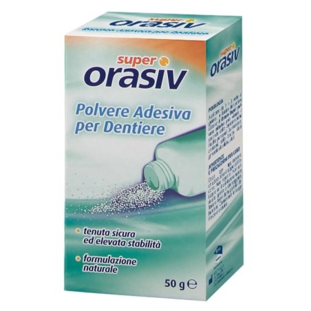 Super Orasiv
polvere adesiva per dentiera
tenuta sicura ed elevata stabilità | formulazione naturale