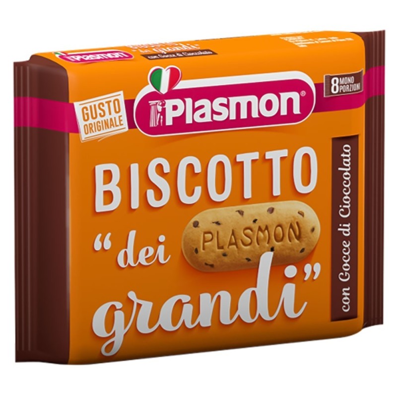 Plasmon
biscotto dei grandi
con gocce cioccolato
busta da 8 mono porzioni