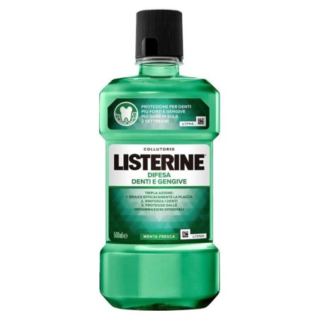 Listerine
difesa denti e gengive
collutorio
Protezione per denti più forti e gengive più sane in sole 2 settimane