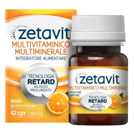 Zetavit
Multivitaminico Multiminerale
Integratore alimentare
tecnologia retard rilascio prolungato