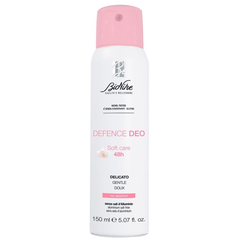 BioNike
defence deo
soft 48h
delicato, senza sali d'alluminio
no alcool