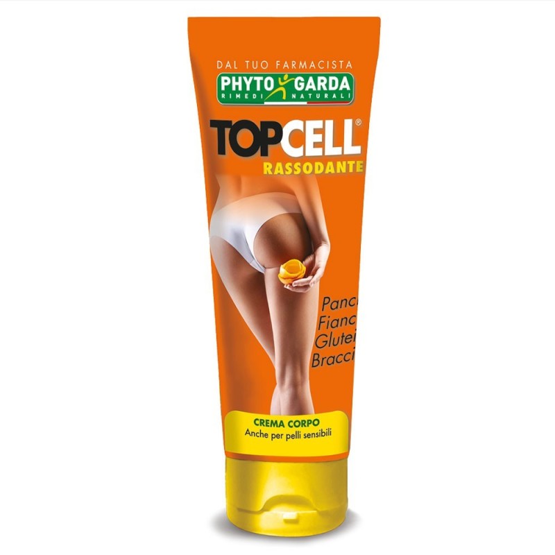 Topcell
rassodante
crema corpo
Pancia, Fianchi, Glutei, Braccia
anche per pelli sensibili