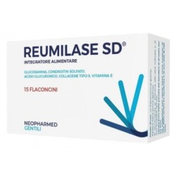 Reumilase SD
Integratore alimentare di Glucosamina, condroitin solfato, acido glucuronico, collagene tipo II, Vitamina E