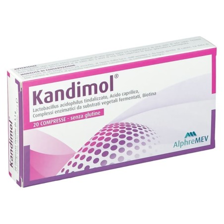 Kandimol
senza glutine
scatola da 20 compresse