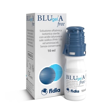BLUgel A free
soluzione oftalmica con sodio ialuronico 0,30% ed aminoacidi
senza conservanti
flaconcino da 10 ml