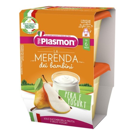 Plasmon
La merenda
dei bambini
pera e yogurt
6 mesi+
Confezione 2 vasetti da 120 g