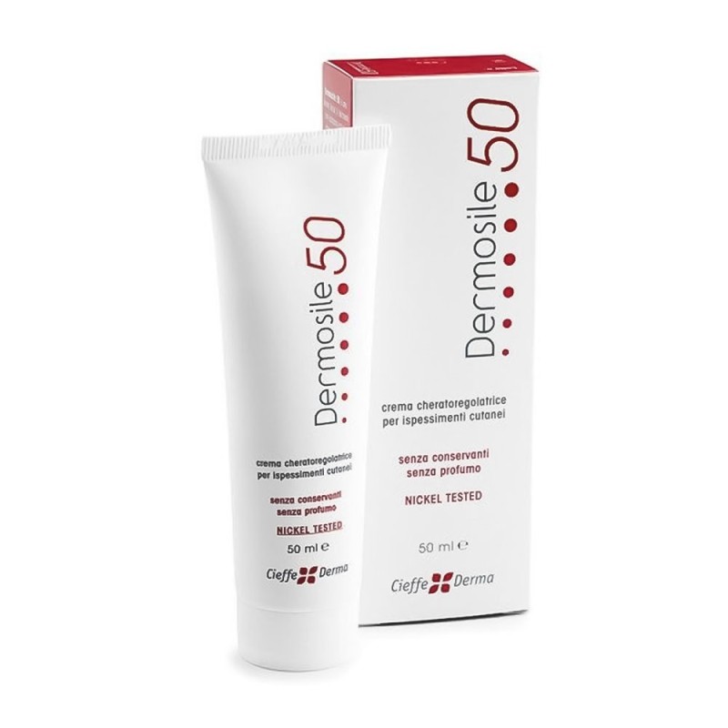 ermosile 50
crema cheratoregolatrice per ispessimenti cutanei
senza conservanti • senza profumo • nickel tested