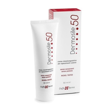 ermosile 50
crema cheratoregolatrice per ispessimenti cutanei
senza conservanti • senza profumo • nickel tested