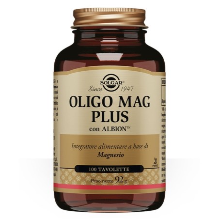 Oligo mag plus 100 tavolette Integratore alimentare a base di magnesio con chelazione albion