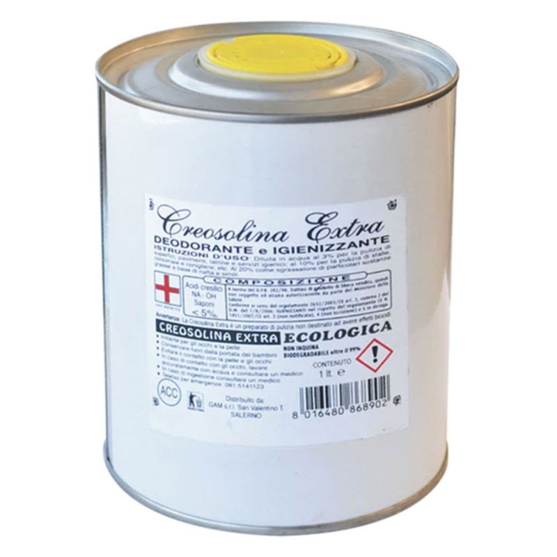 Creosolina Extra
deodorante e  igienizzante
barattolo da 1 litro