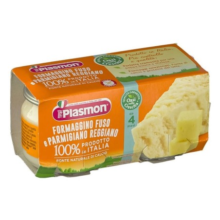 Plasmon
Omogeneizzato
Formaggino fuso con Parmigiano Reggiano
100% prodotto in Italia
4 Mesi+