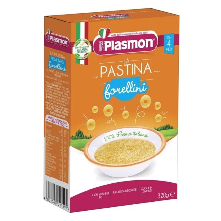Plasmon
La Pastina
Forellini
100% farina italiana
4 mesi+
Confezione da 320 g