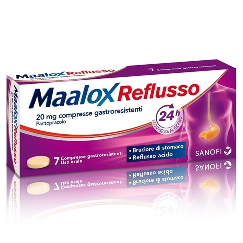 Maalox reflusso 20mg 7 comprimés