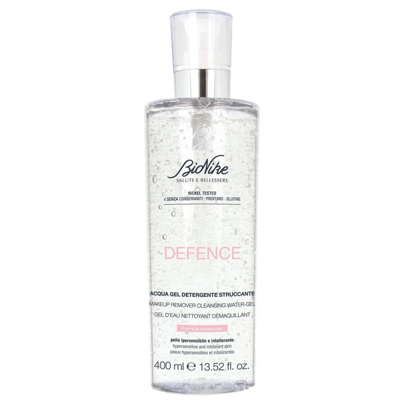 BioNike
defence
acqua gel detergente struccante
formula essenziale