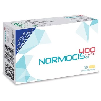 Normocis 400
nuova tecnologia dissofol-zn
5-MTHF
scatola da 30 compresse divisibili