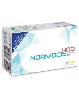 Normocis 400
nuova tecnologia dissofol-zn
5-MTHF
scatola da 30 compresse divisibili