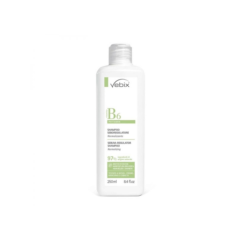 Vebix
B6 phytamin
shampoo seboregolatore
Normalizzante
Flacone da 250 ml