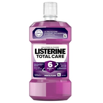 Listerine
Total Care
Collutorio al fluoro
6 benefici in 1
menta pura