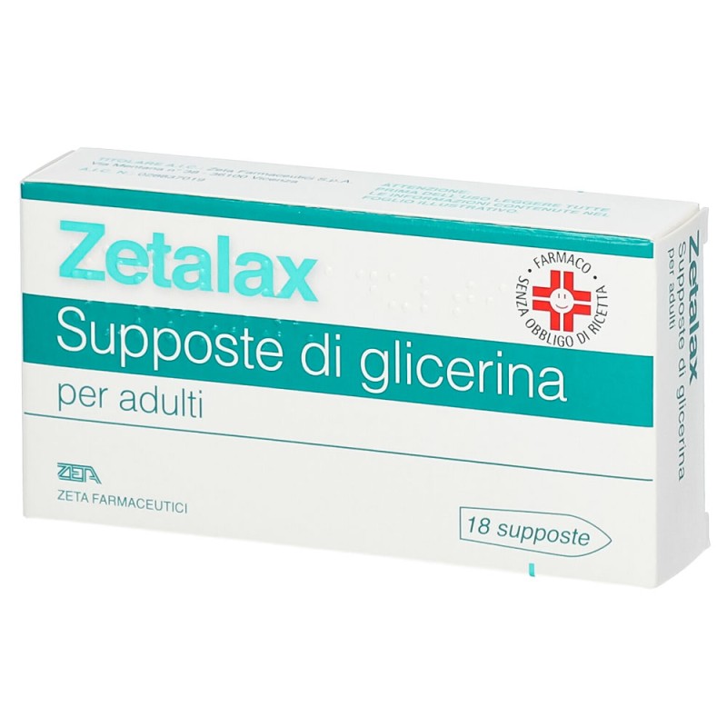 Zetalax
supposte di glicerina
per adulti
scatola da 18 supposte