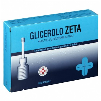 Glicerolo ZETA adulti 6 microclismi utilizzato per il trattamento della stitichezza occasionale