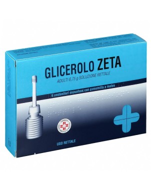 Glicerolo ZETA adulti 6 microclismi utilizzato per il trattamento della stitichezza occasionale