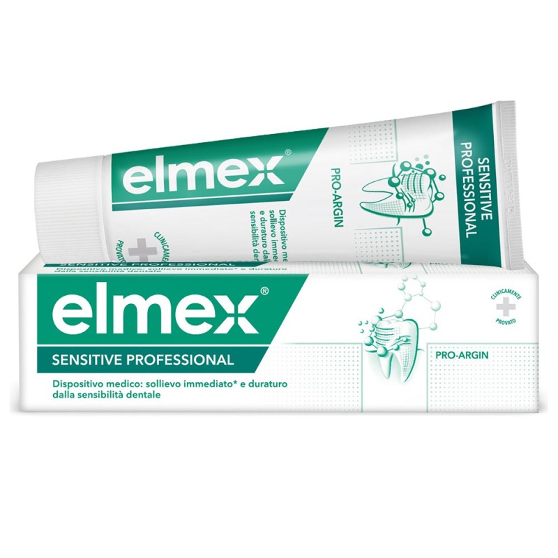 elmex
Sensitive Professional
Dentifricio
Dispositivo medico: sollievo immediato e duraturo dalla sensibilità dentale