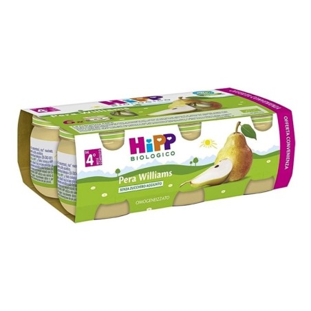 Hipp
Biologico
Omogeneizzato
Pera Williams 100%
4 mesi+