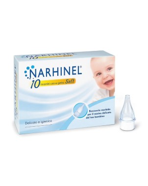 Narhinel
10 ricambi usa e getta soft
delicato e igienico
beccuccio morbido per il nasino delicato del tuo bambino