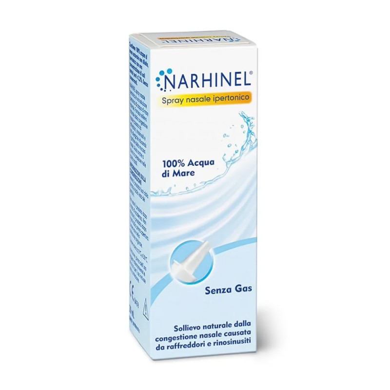 Narhinel
spray nasale ipertonico
100% acqua di mare
senza gas