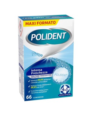 Polident
intensa freschezza
pulitore quotidiano per protesi
4in1 sistema di pulizia