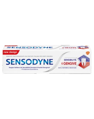 Sensodyne
Sensibilità & gengive
dentifricio
Doppio sollievo da sensibilità dentale & fastidi gengivali
