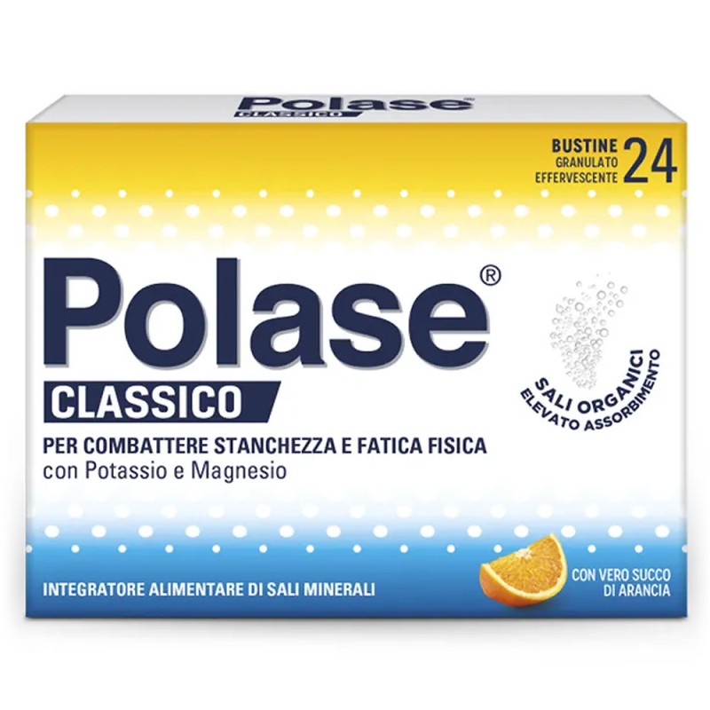 Polase
Classico
per combattere stanchezza e fatica fisica
con Potassio e Magnesio
sali organici elevato assorbimento