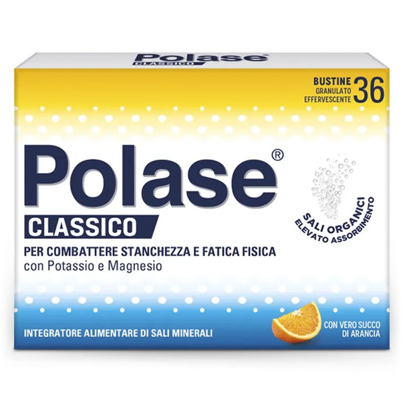 Polase Classico arancia 36 bustine Integratore alimentare con Potassio e Magnesio