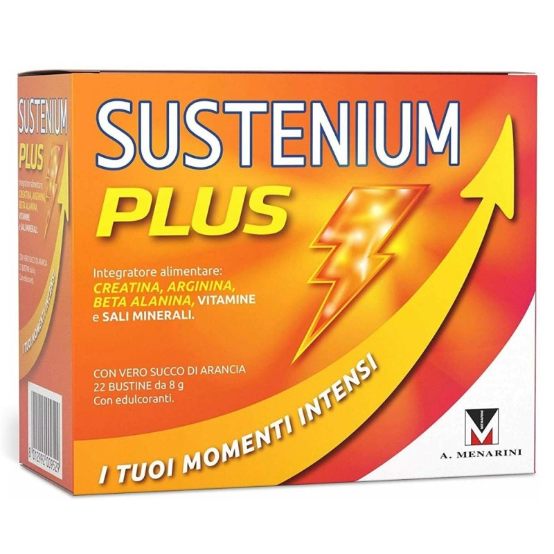 Sustenium
Plus
integratore alimentare creatina, arginina, beta alanina, vitamine e sali minerali
