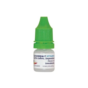 Levoreact
Oftalmico
0,05% collirio, sospensione
levocabastina
flaconcino da 4 ml