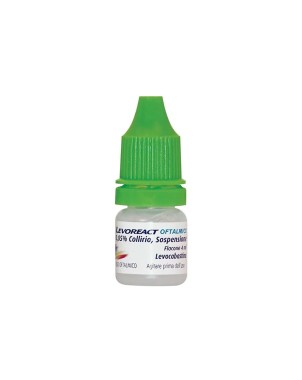 Levoreact
Oftalmico
0,05% collirio, sospensione
levocabastina
flaconcino da 4 ml