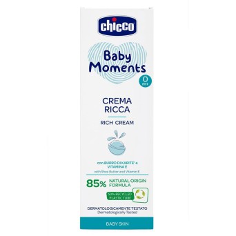 Chicco
baby moments
crema ricca
con burro di karité e vitamina E