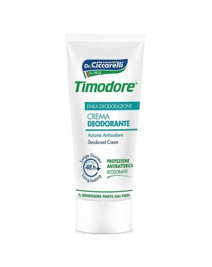 Timodore
crema deodorante
azione antisudore
48h lunga durata