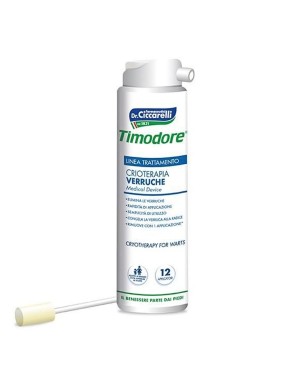Timodore
Verruche crioterapia
Elimina le verruche | rapidità di applicazione | semplicità di utilizzo