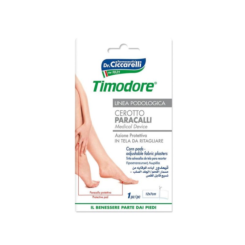 Timodore
Cerotto Paracalli
Azione protettiva
in tela da ritagliare
confezione da 1 pezzo 12x7 cm