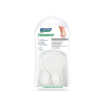 Timodore
Cuscinetto Plantare
azione protettiva, sicura ed efficace
gel in silicone con olio minerale
confezione 1 paio