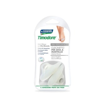 Timodore
Cuscinetto per dita a martello
azione protettiva, sicura ed efficace
gel di silicone con olio minerale