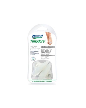 Timodore
Cuscinetto per dita a martello
azione protettiva, sicura ed efficace
gel di silicone con olio minerale