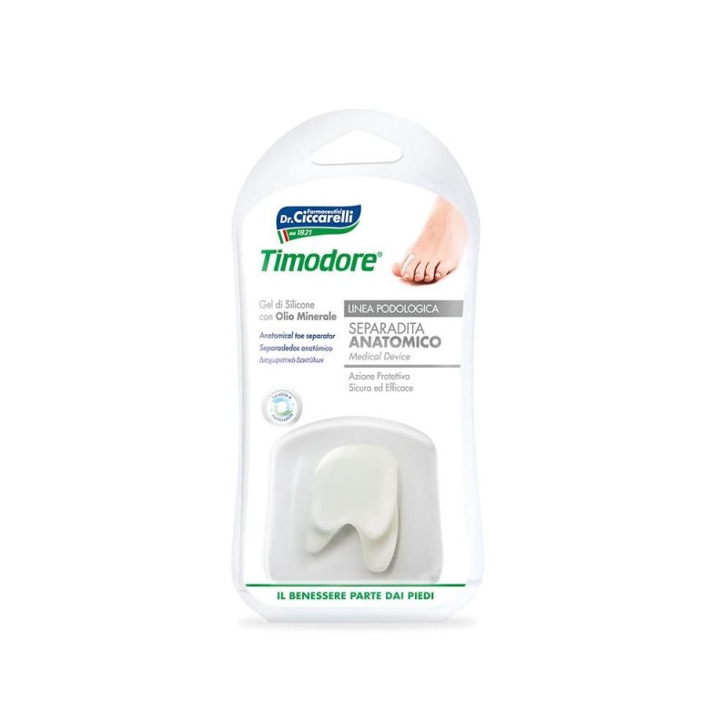 Timodore
Separadita Anatomico
azione protettiva, sicura ed efficace
gel di silicone con olio minerale